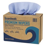 Boardwalk Towels & Wipes, Blue, Hydroentangled Wood-Pulp; Polypropylene, 1000 Wipes, 9" x 16.75", 1000 PK BWKP070IDB